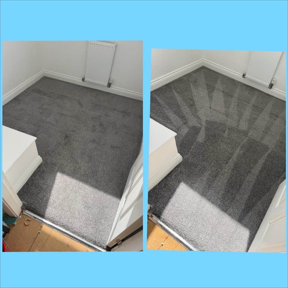 Carpet before and after professional cleaning — Middlesbrough, Teesside